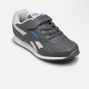 Reebok Gray and White Sneakers with Velcro Strap (Unisex)